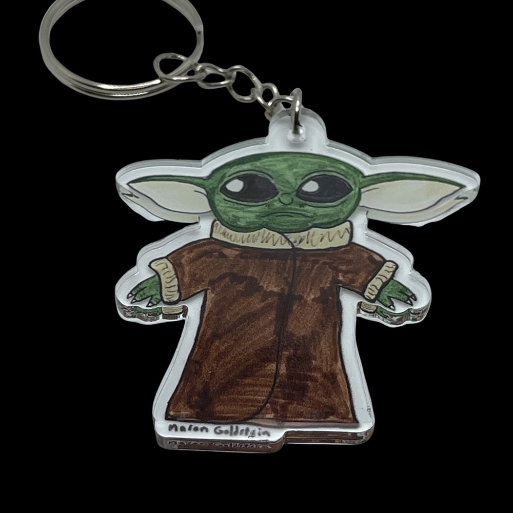 Mandalorian The Child Star Wars R2D2 Key Chains - Picture 3 of 3